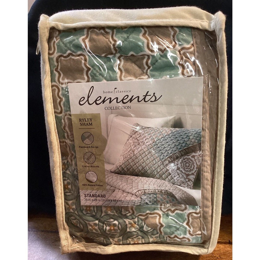 Home Classics Elements Collection Bedding Ryley Standard Sham